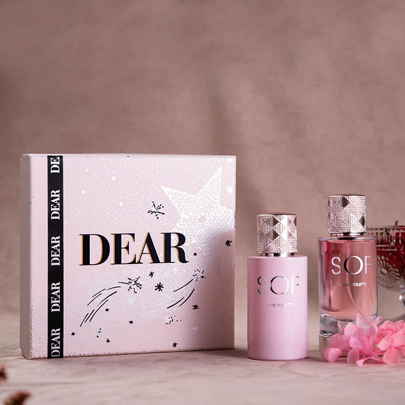 Customised High Quality Perfume Private Label Sexy Ladies 50Ml*2 Mini Perfume Set