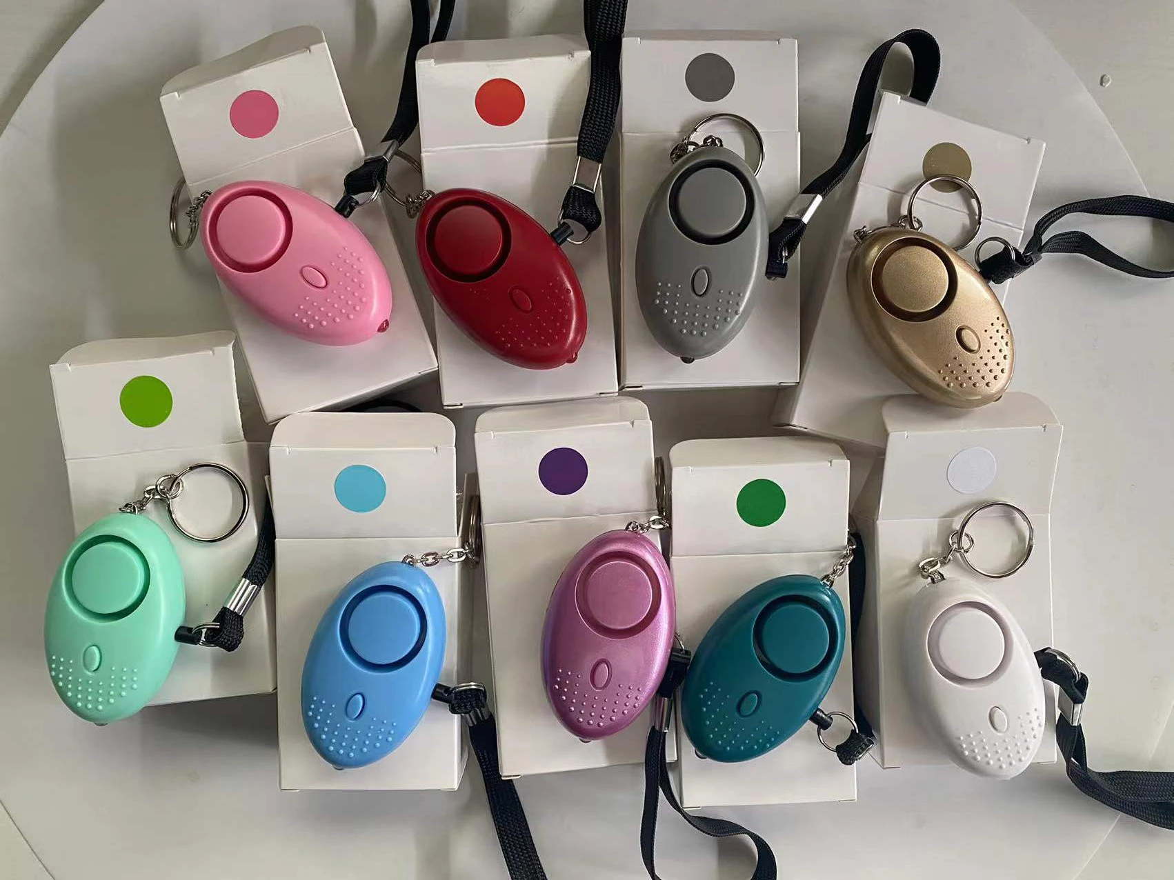 promotional keychains Fast Shipping From U.S. Personal Protection Self Defense Product Shell Bottle Keychains set