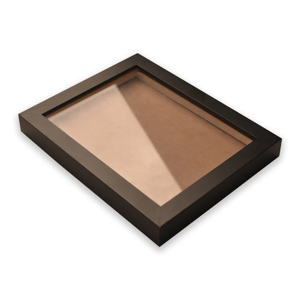 8x8 8x10 Black Wood Frame Modern 3D Shadow Box Frame Wall Art
