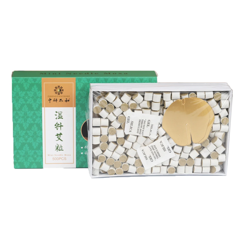 ZhongYan Taihe Mini Needle Moxa Stick Acupuncture Moxibustion Patches 500pcs/box