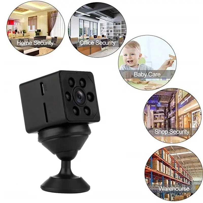 Wireless Wifi HD 1080P Camcorder Night Vision Motion Detection Built in Battery Portable Small Mini CCTV IP Camera