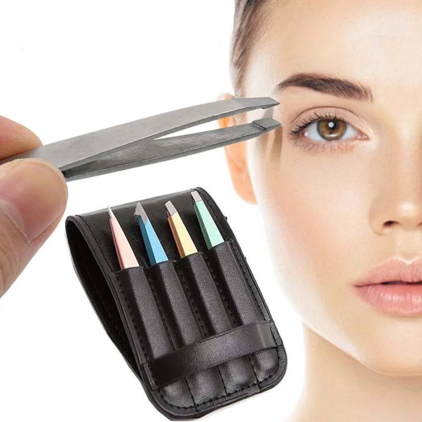 Professional Makeup & Tools Eyelash Tweezers With Different Functions Stainless Steel Eyebrow Tweezers
