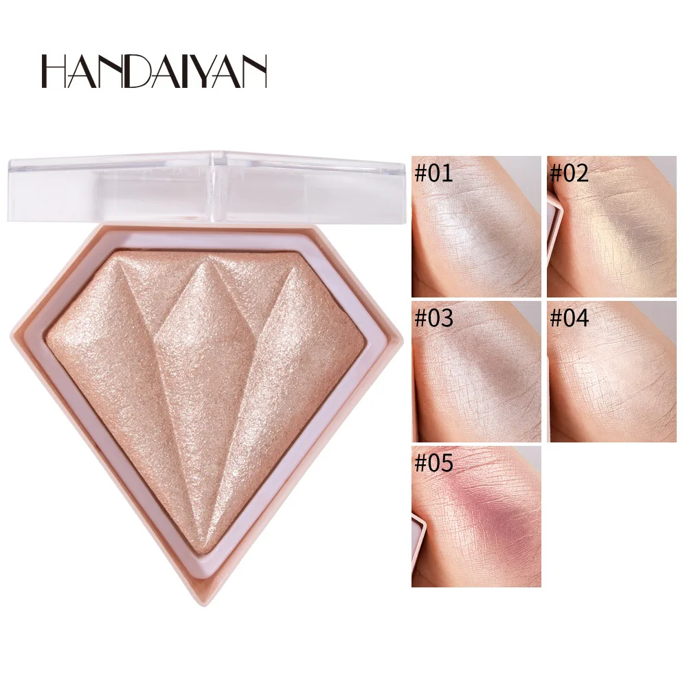 Handaiyan Hot Selling Highlighter Makeup Diamond Glow Powder Face Makeup Loose Powder Highlighter Powder