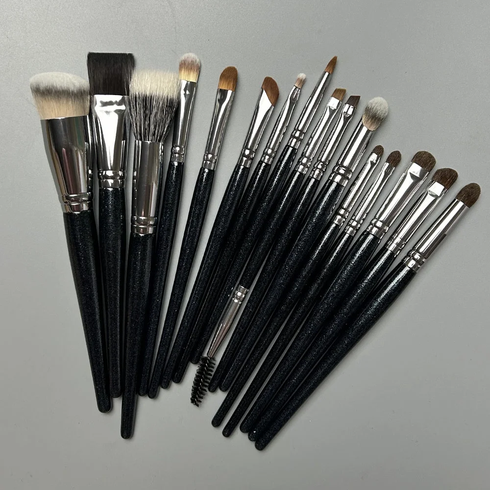 bestope make-up brushes 16 pcs set pre container for makeup brushes rose stem make up brushes