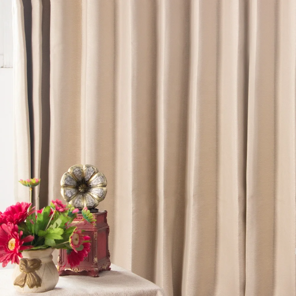 Заводская поставка 2024 новая ткань для штор 100% плотные шторы из полиэстера льняная гостиной