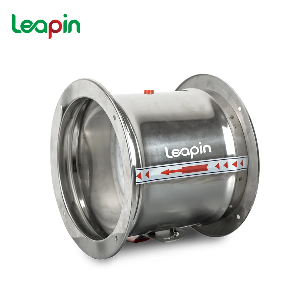 Stainless steel round dampers Handwheel electric adjustable galvanised dampers Air volume control valves