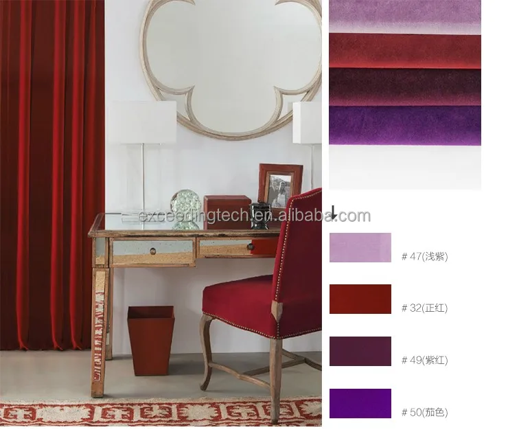 Custom Heavy Velvet Fabric Luxury Elegance Blackout Valance Green Dubai Black Out Window Velvet drapes Curtains backdrop curtain