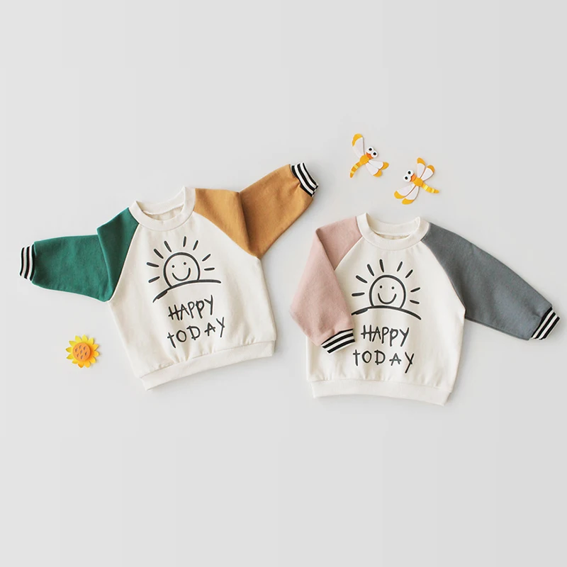 
2019 Newarrival long sleeve newborn baby boy girls T-shirt 