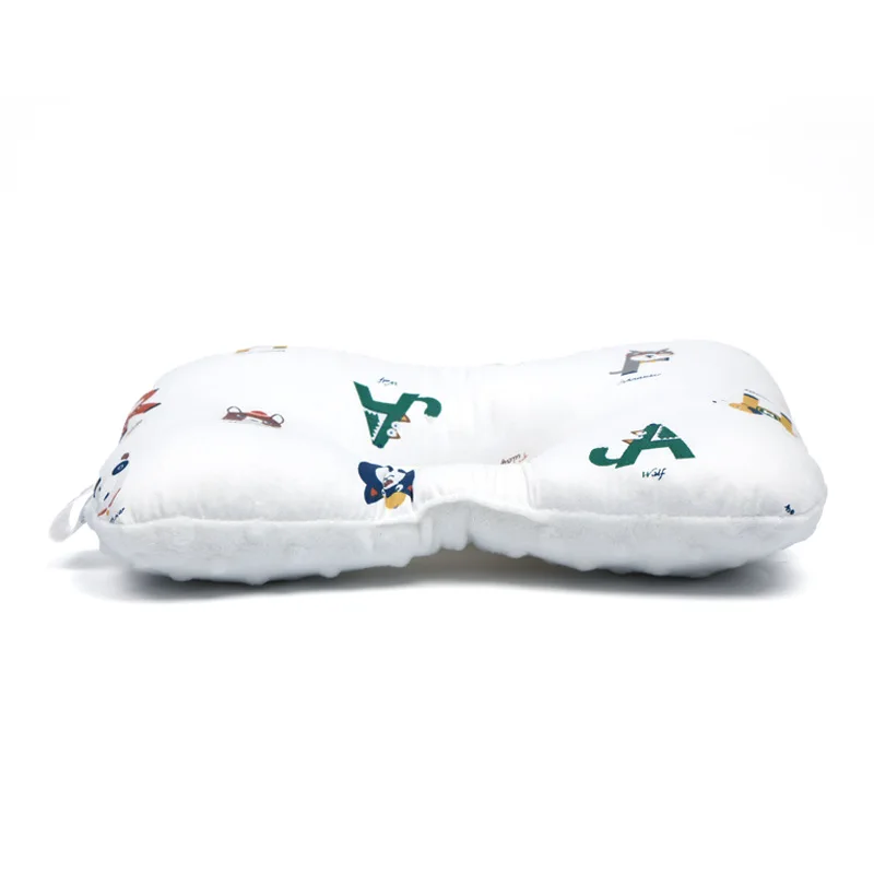 Babyshow Factory Custom 28*20cm Baby Square Pure Cotton Pillows Cartoon Patterns Soft Bolster Adjustable Washable Cheap Pillows