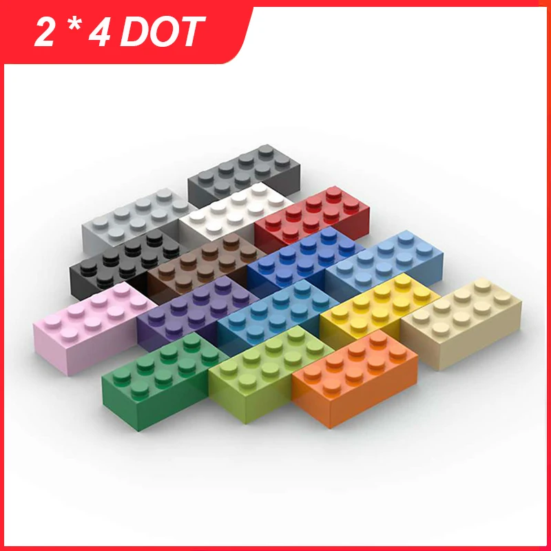 Basic Brick 3001 Building Toys Building Blocks Parts Pixel Block Compatible 2x4 Bricks Toys Grey Moc Manufacturer Children Gift