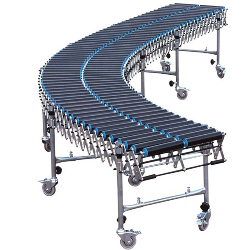 Hot sale Unpowered folding telescopic roller conveyor flexible telescopic belt conveyor