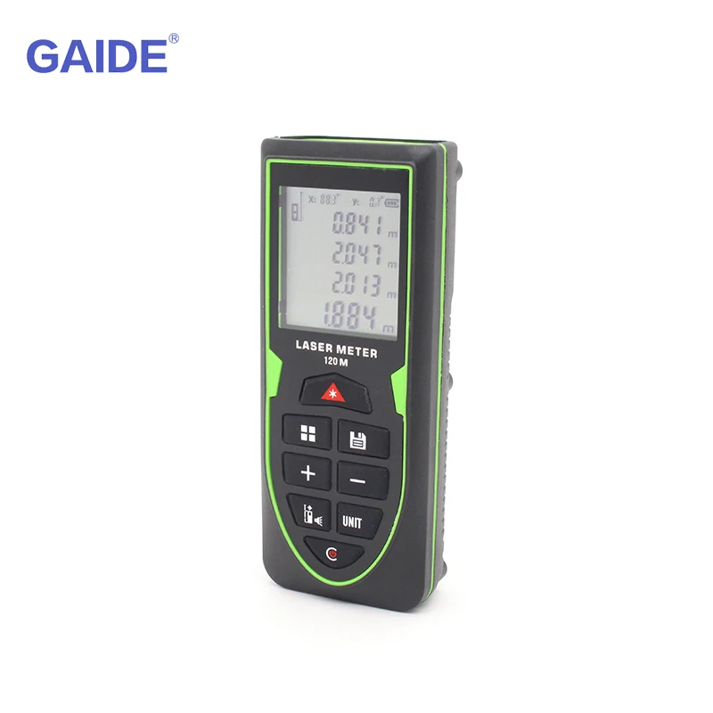 GAIDE USB charging GREEN line digital mesure laser meter distance