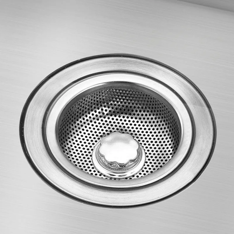 Hot Sale Kitchen Leftovers Stainless Steel Filter Hanging Net Anti-clogging Sink Drain Hole Trash Strainer