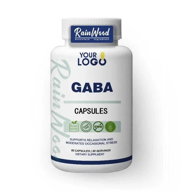 OEM GABA Capsules Supplement Gamma-Aminobutyric Acid Capsules