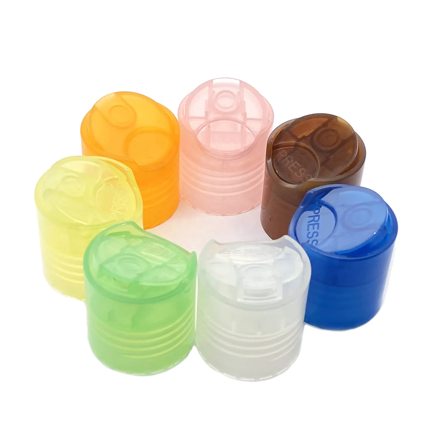 63mm 4 oz 5oz amber pet boston gold disc top caps 33mm screw cap squeeze bottle with press cap for plastic