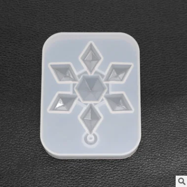 6672 Diy зеркальные Кристальные капли снега аксессуары с отверстием подвеска силиконовая форма ювелирные изделия Рождественская капля формы