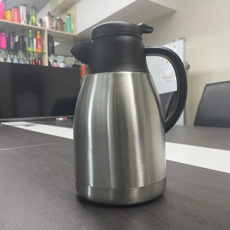1500ml Wholesale Custom Vacuum double wall 304 stainless steel french press coffee Manual Coffee Percolator Maker Pot