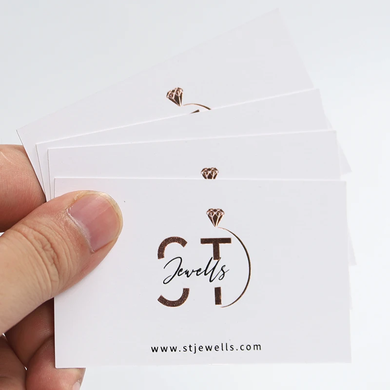 High end gold foil thank you card and business card custom thank you card for business