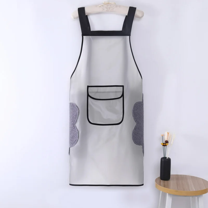 Barista Restaurant Denim Apron For Men Cooking Chef BBQ Jean Aprons Customized Bar Bartender Apron