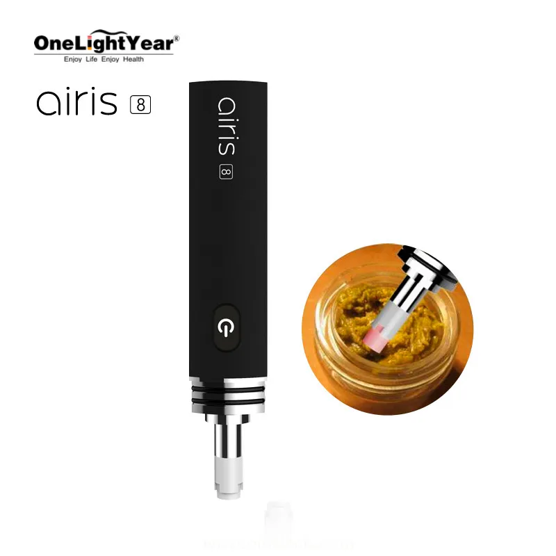 
High Quality Wax Vaporizer Airis 8 quaser headbanger Dual Quartz Heating Variable Voltage Wax Vape Pen from one light year 