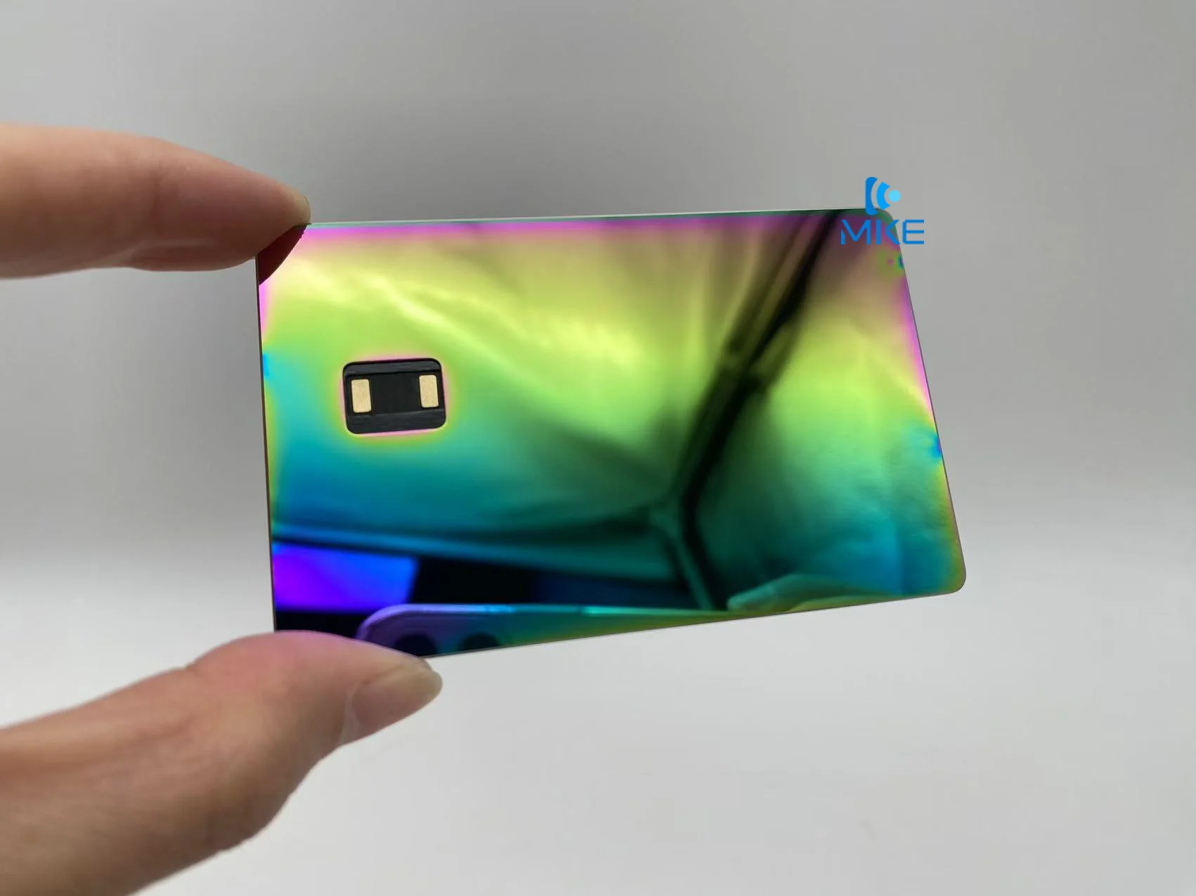 rfid credit cards front side 4442 or 4428 slot backside nfc custom made metal cards