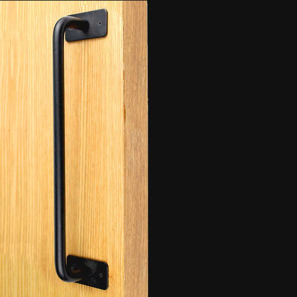 Wholesale Fashion Modern House Bedroom Quality Solid Q235 Carbon Steel Barn Door Handle Bar