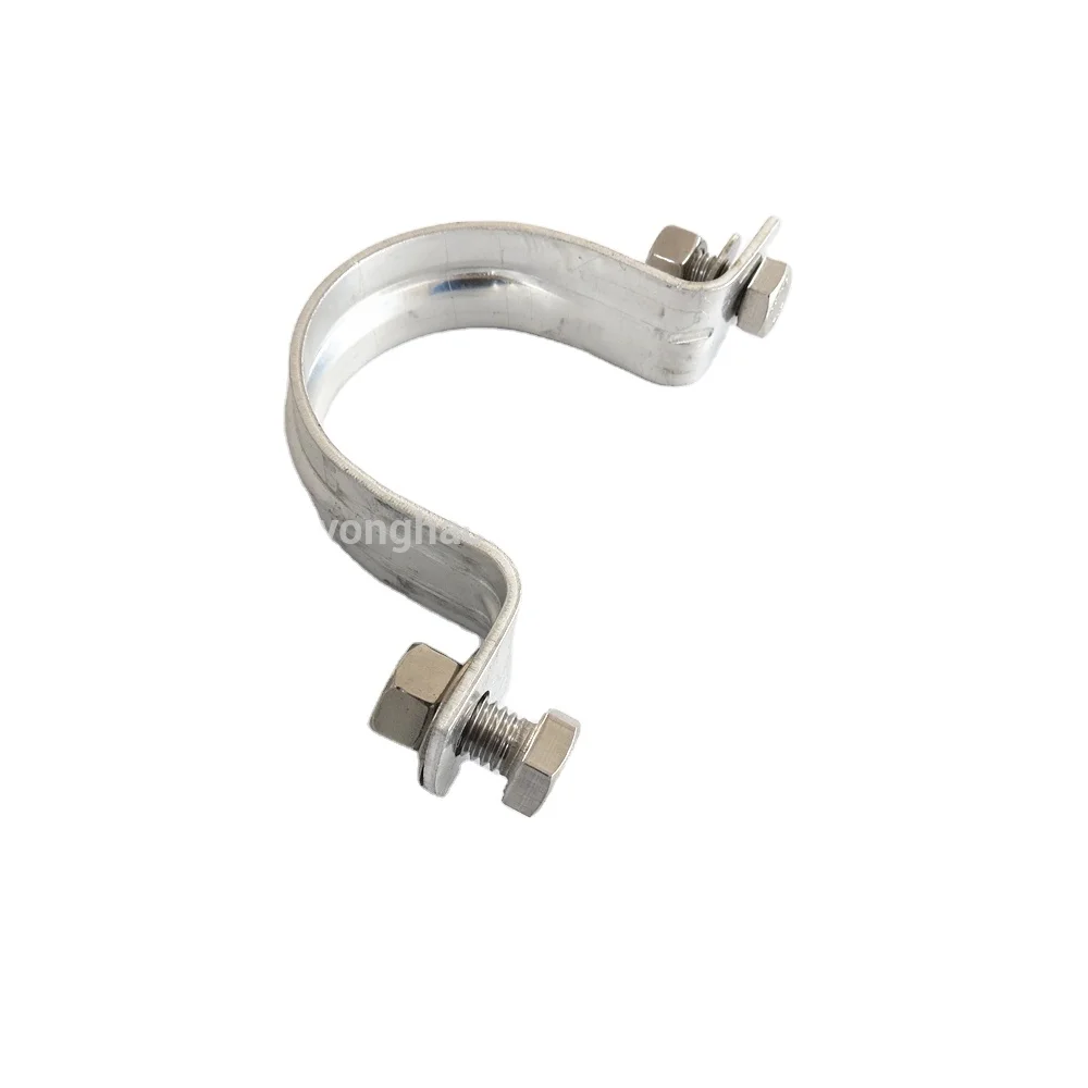 Made in China Stamping Horse Pipe mounting U bracket fixing clamp, tube strap tension clip