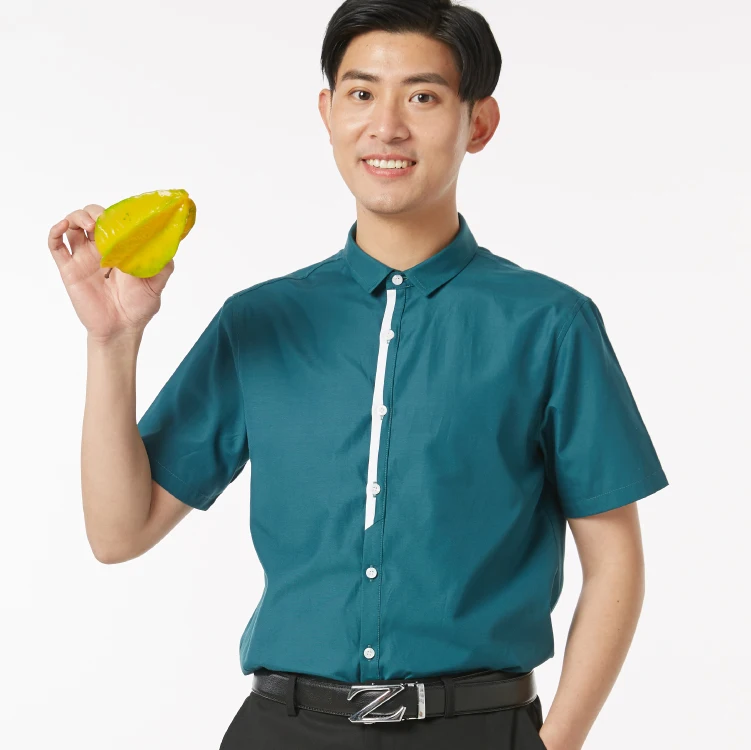 Custom Short Sleeve Uniform Slim Breathable Oversized Summer Vintage Crop Shirt