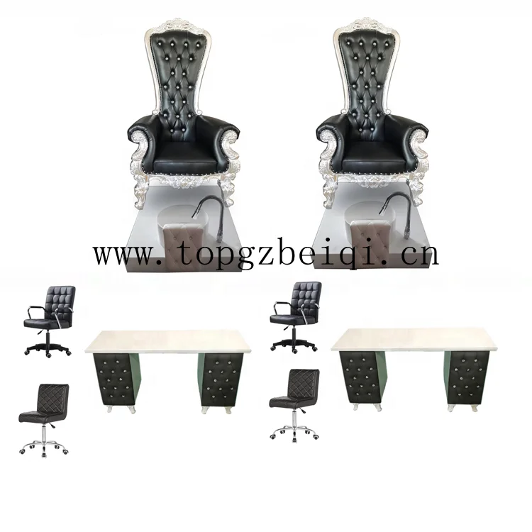 Spa salon no plumbing high back red velvet massage pedicure chair luxury