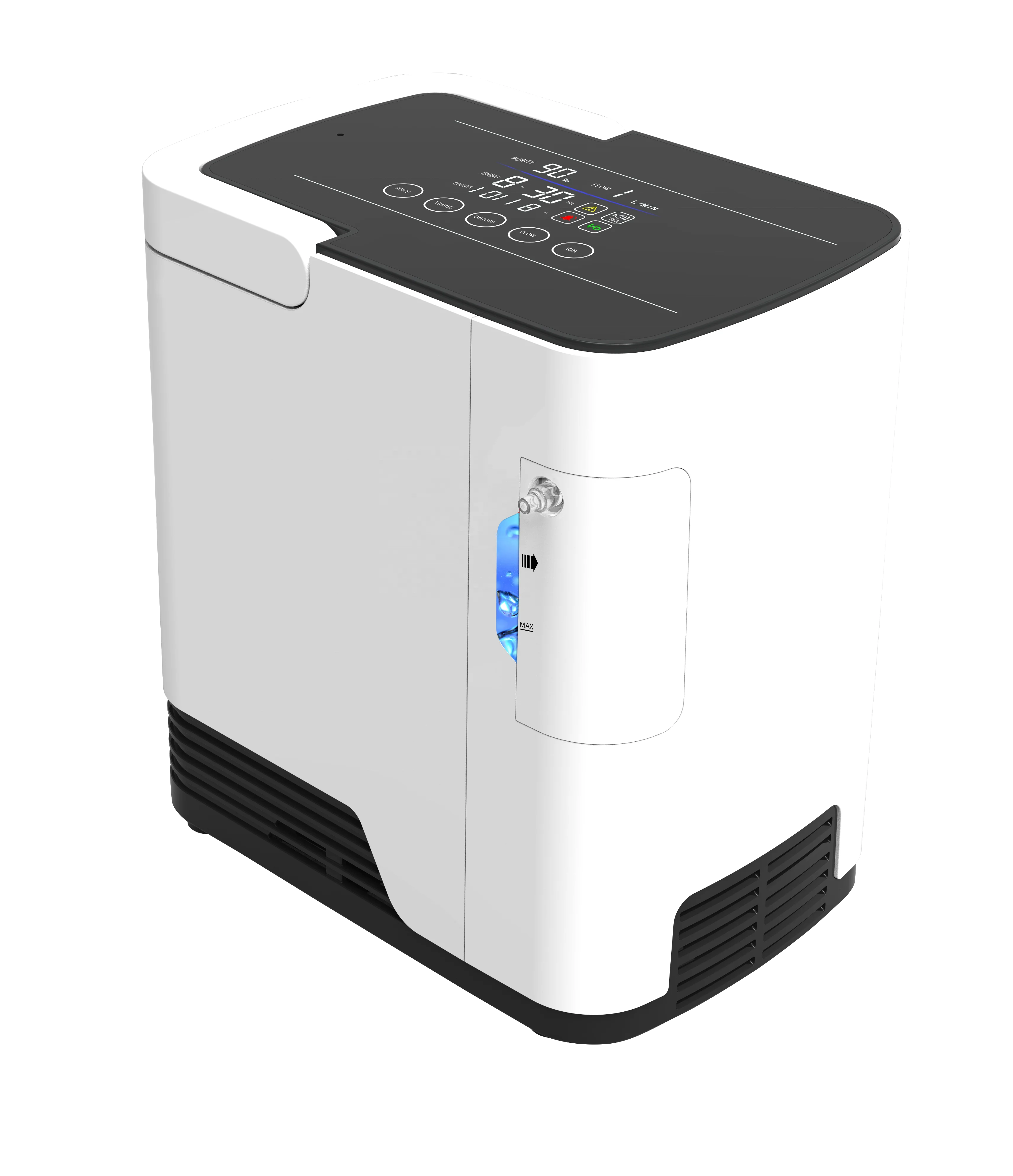 Texas warehouse Hot Selling Portable Low Noise 1-7L Household breathing exercise device Oxygen Concentrator