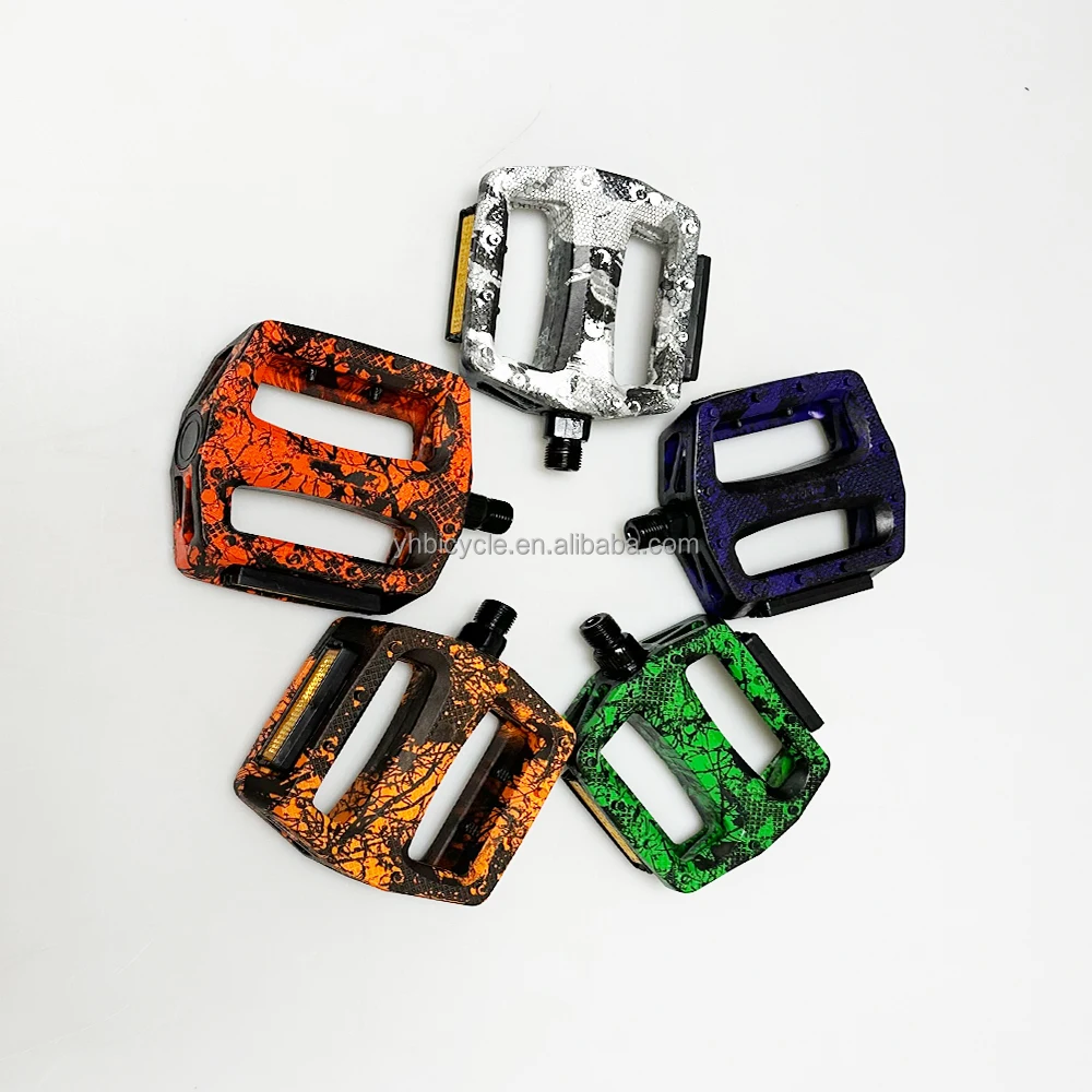 YH-133X bike pedals nylon big platform pedals splatter color pattern new fashion design bike pedals