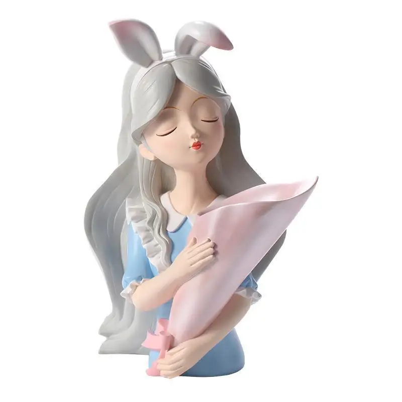 Soft outfit Alice girl art vase decoration creative living room dining table porch TV cabinet household flower arrangement decor