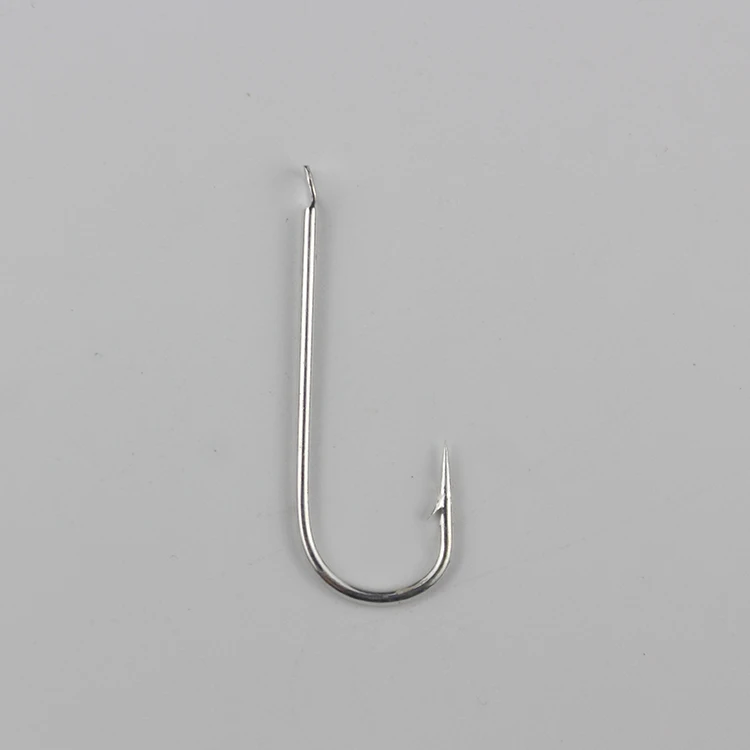 TAIGEK 7# - 20# long shank tinning single carbon steel fishing hook