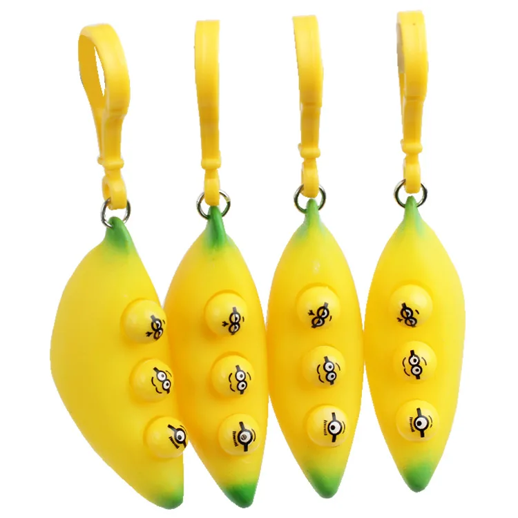 Wholesale Adult Anti Stress Toy Decompression And Venting Banana Emotions Family Finger Fun Fidget Toys For Kids