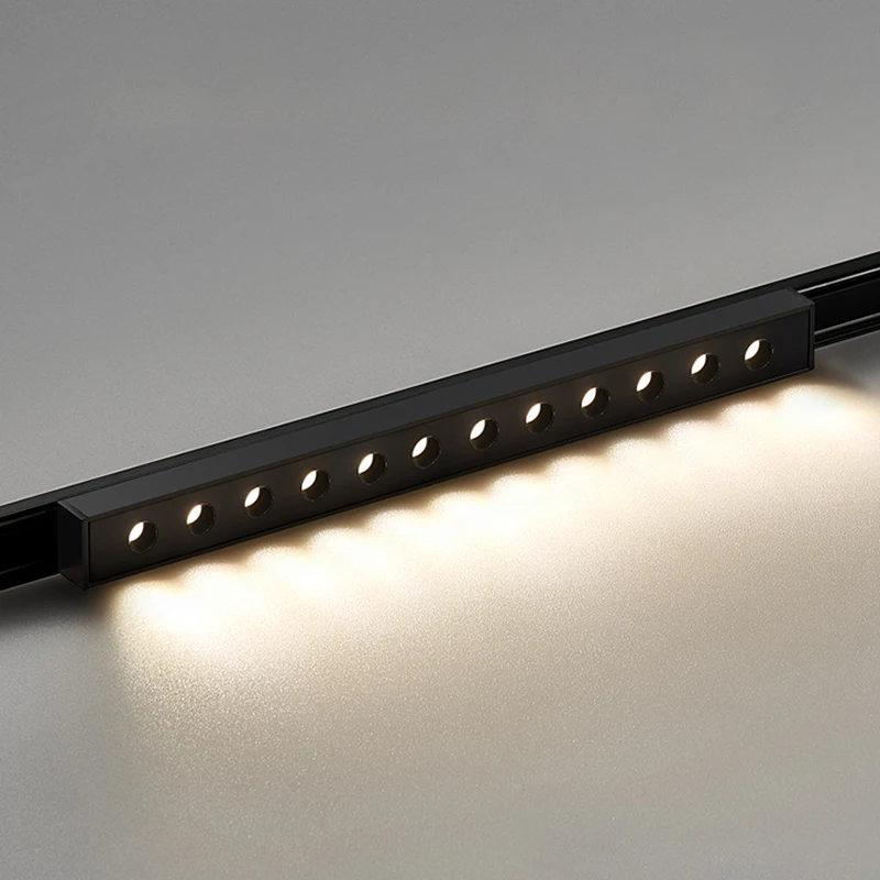 Ultra Thin Low voltage DC48v dali dimmable track lighting system adjustable led magnetic track light