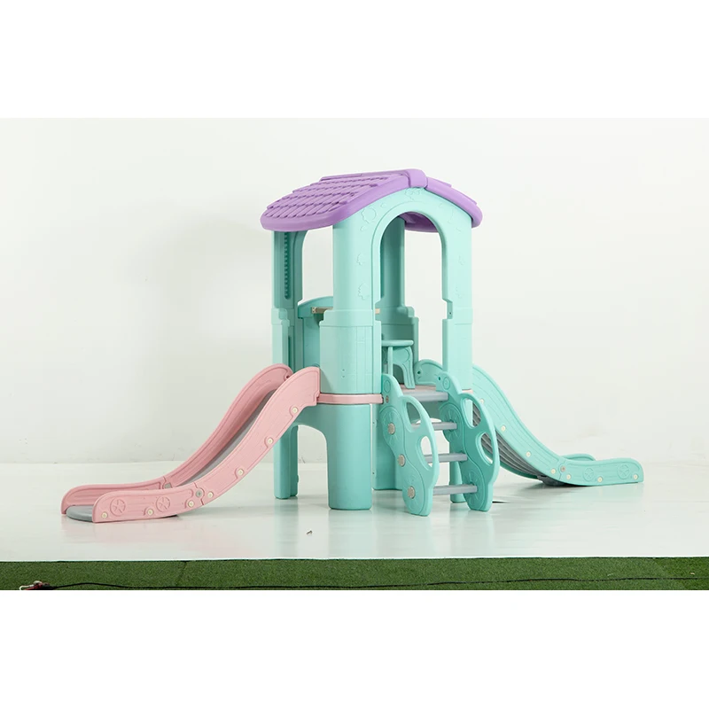 plastic kids slide amusement equipment indoor playground kids playhouse for children indoor plastic play houses with slides
