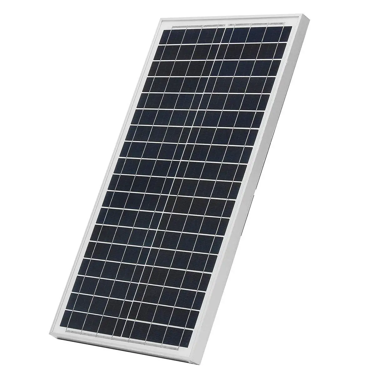 Polycrystalline solar panel 20W 18V with aluminium frame for 12V charging system