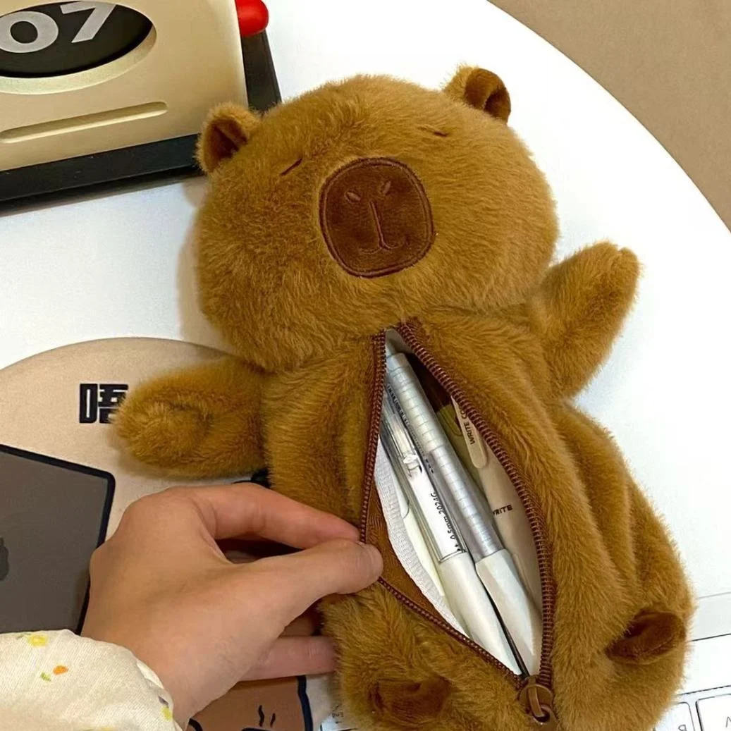 Лидер продаж сумка Capybara плюшевая капибара игрушки для животных пенал хранения декоративных ручек детские