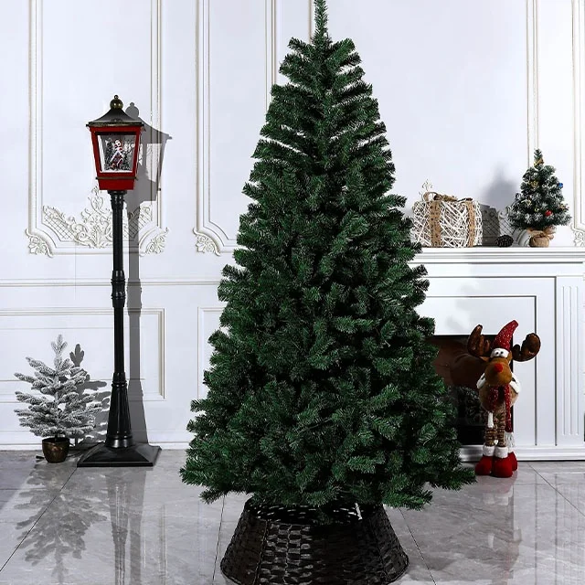 Ourwarm Foliage Holiday Time 2.20 Metros Con luz Pino Ramas Verde Grande Frondosos Arbol de navidad