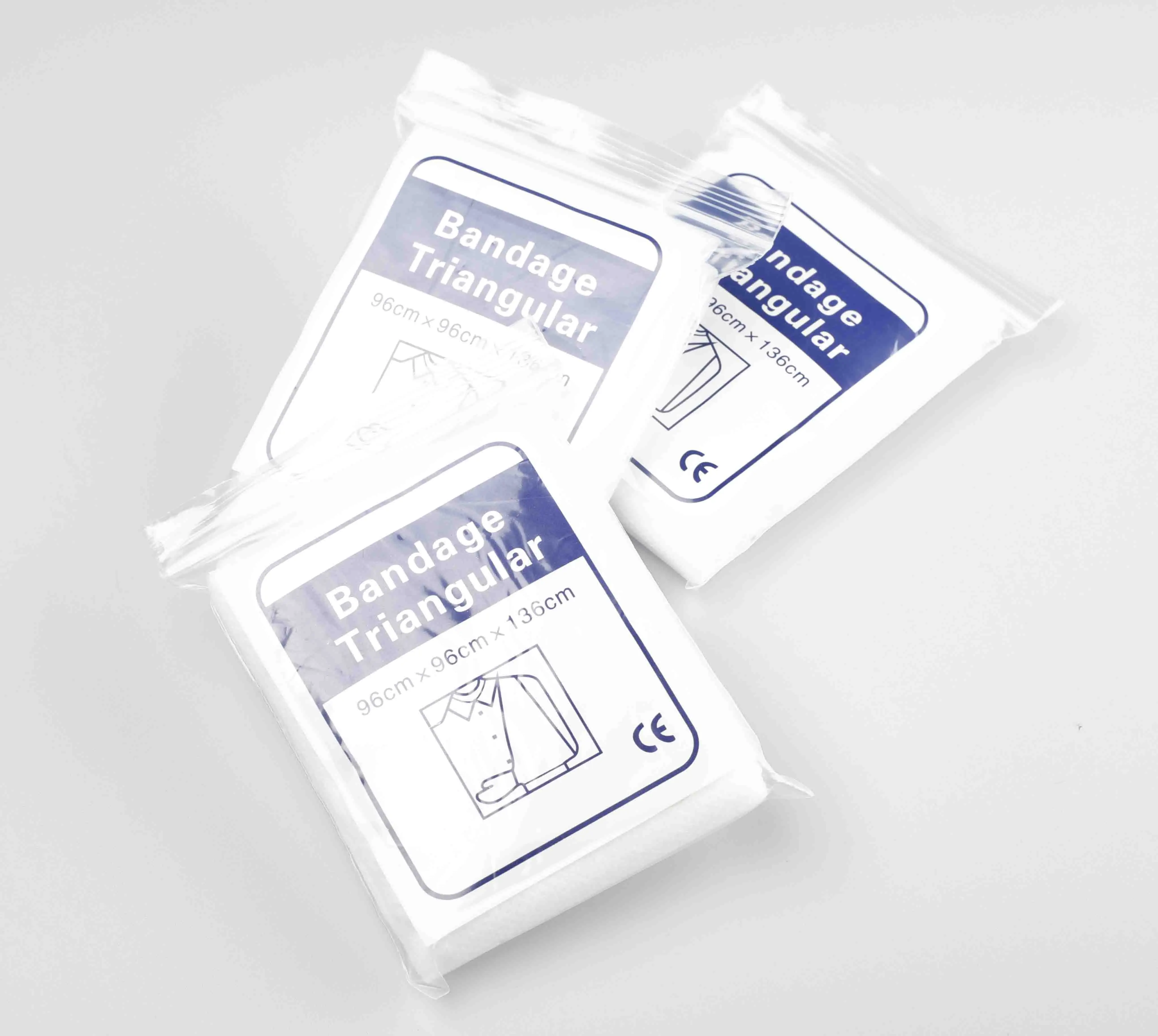 Треугольная Нетканая повязка медицинская треугольная для ран