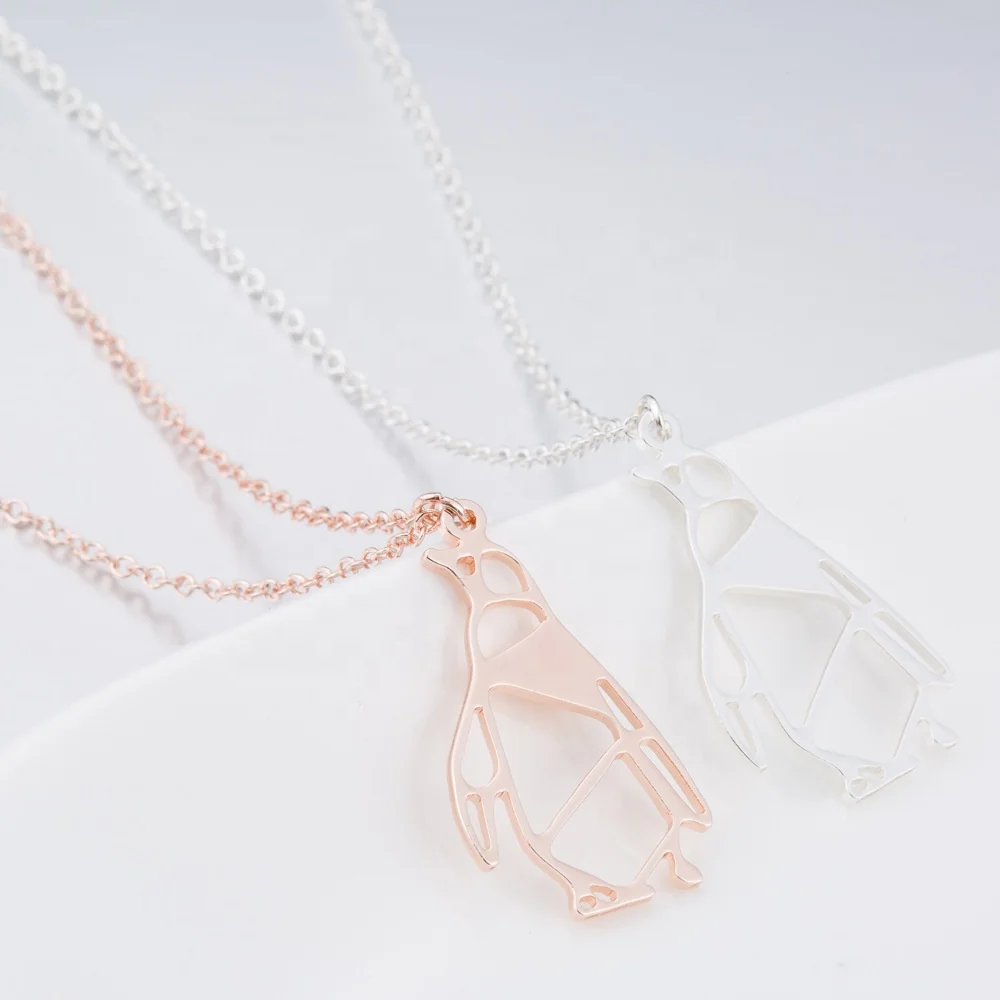 SEPT Fashion Cheap Stainless Steel Necklaces For Women Penguin Pendant Necklace Jewelry