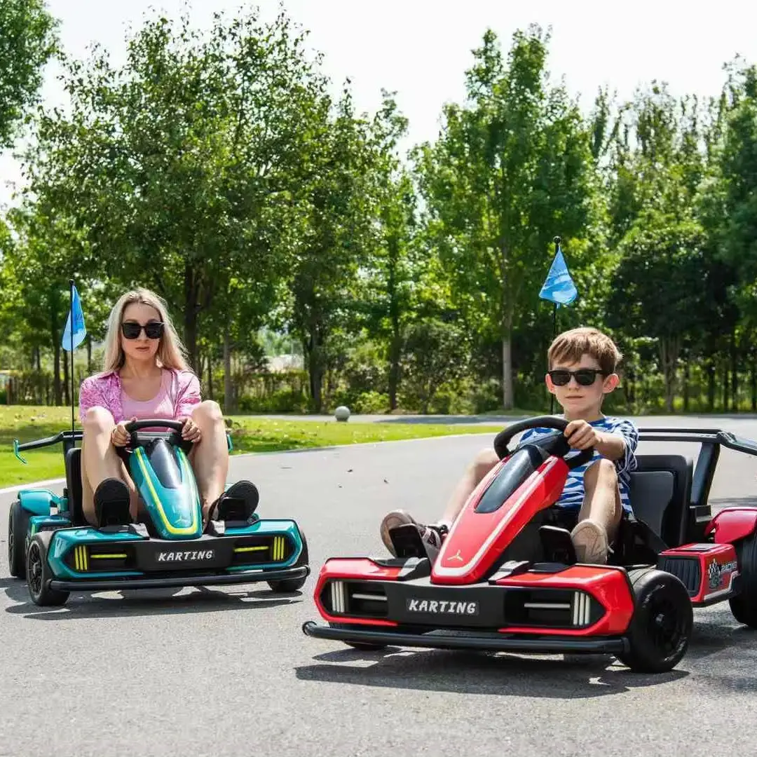 24V8A battery 4848 motor Electric Kart Pedal Drift Go Karts Children Ride On Electric Karting Car