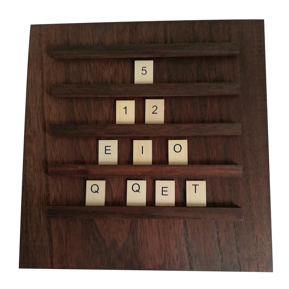 Wholesale custom home decor message board wooden letter box wooden letters board alphabet