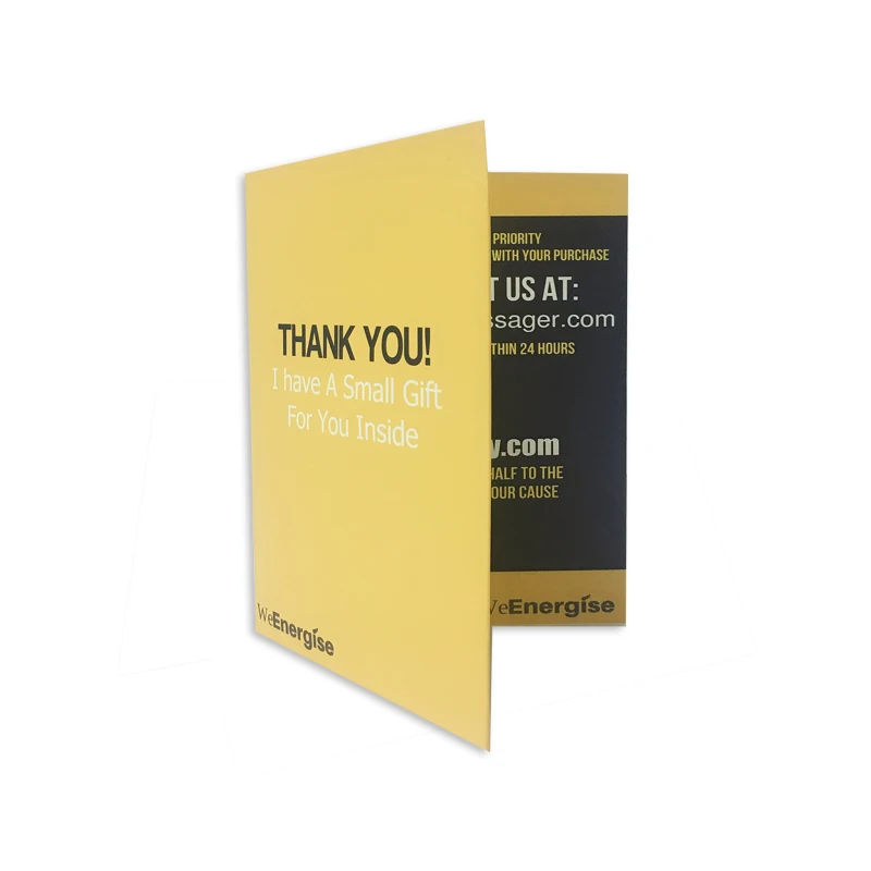 Customized music card with recording sound birthday thank you christmas greeting cards