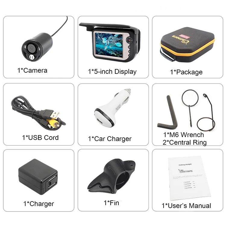 
Shifengda Professional Digital Video Fish Finder Camera Underwater For Water Fishing Cameras 