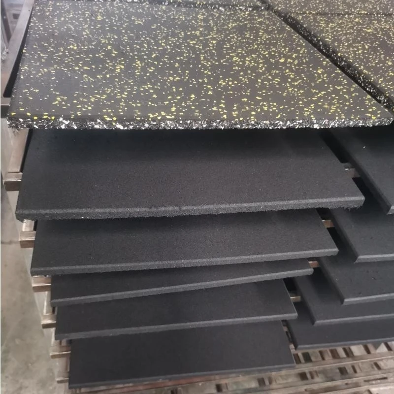 High-quality commercial floor mats gym shock absorption sound insulation tiles color spotted environmentally  rubber floor mats