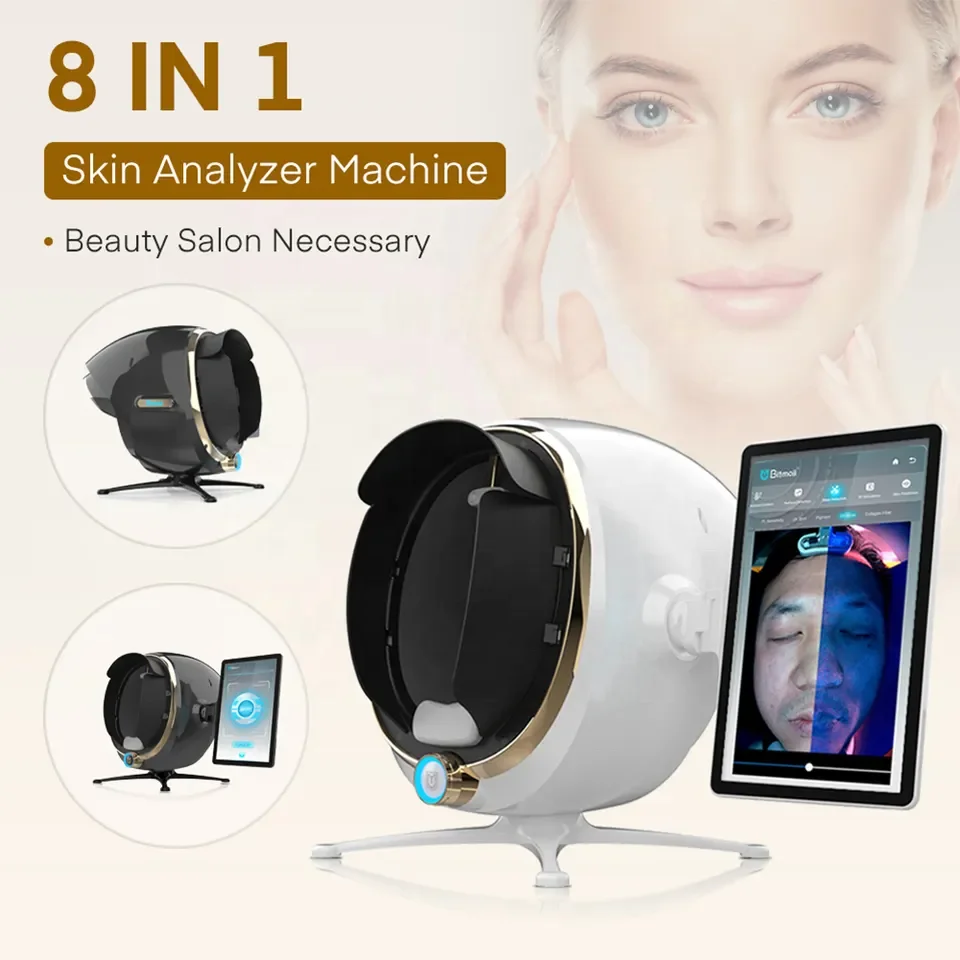 13 3 дюймов Beauty Skin AI Report языковой Настольный умный 3D аппарат для анализа кожи