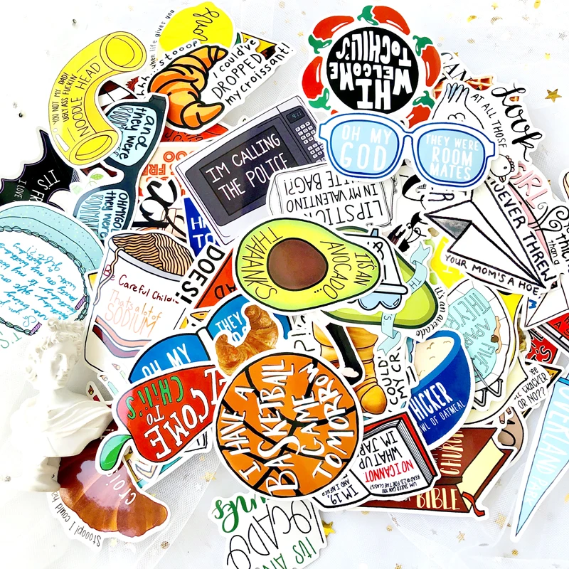 67PCS/BAG Vine Avocado Stickers Pack for Water Bottle Laptop phone Luggage Guitar for Teen Girls Kids