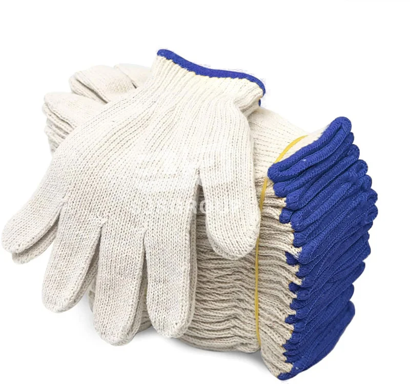Good quality 7/10gauge bleach white cotton glove disposable cotton gloves white cotton masonic gloves