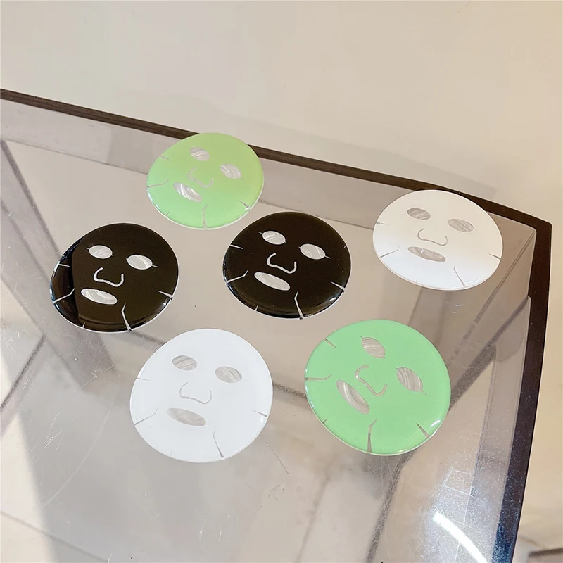 Симпатичная зеленая черная белая маска для лица держатель для телефона Griptok для iPhone Samsung подставка Kawaii смартфон захват Tok Корея поддержка телефона